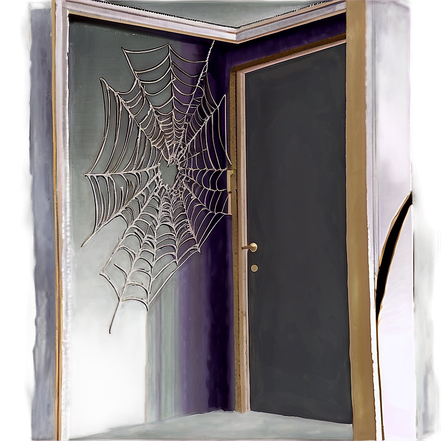 Spider Web Corner Doorway PNG Image