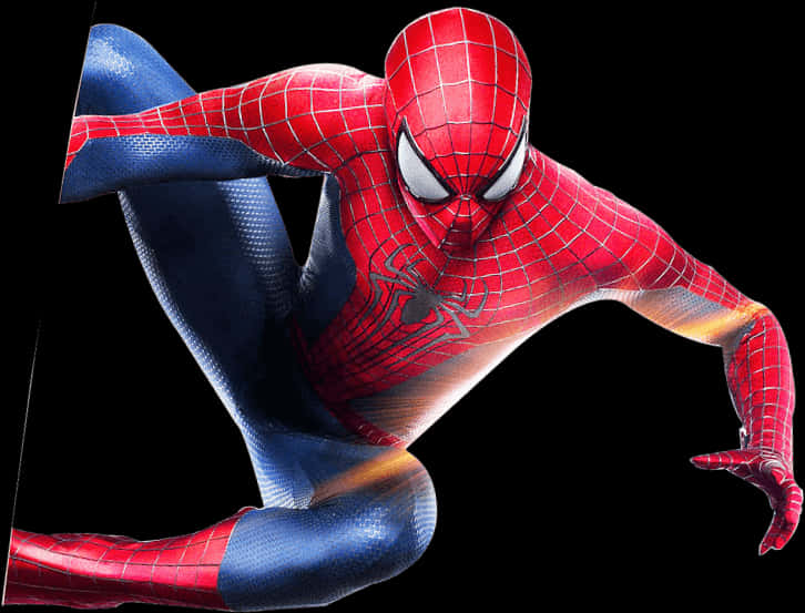 Spiderman Action Pose Clipart PNG Image