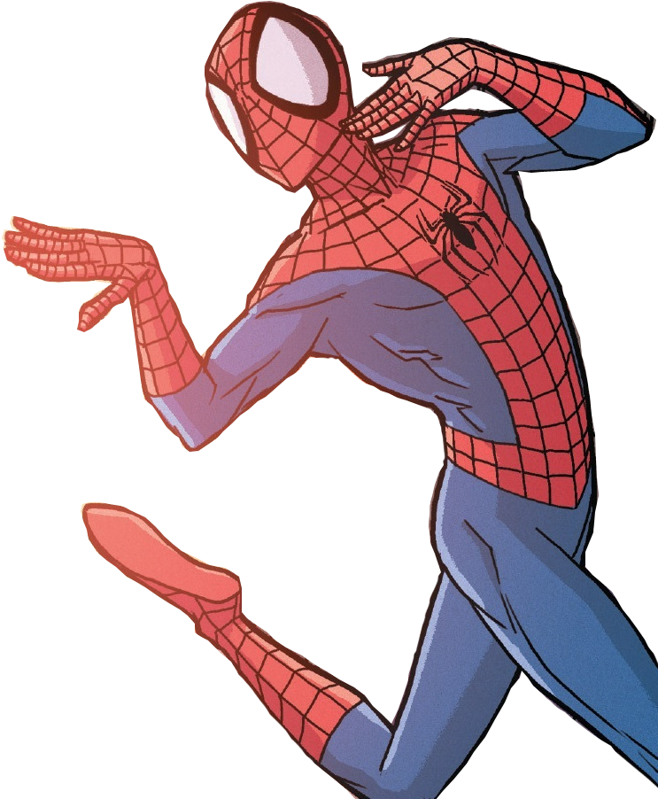 Spiderman Classic Pose PNG Image