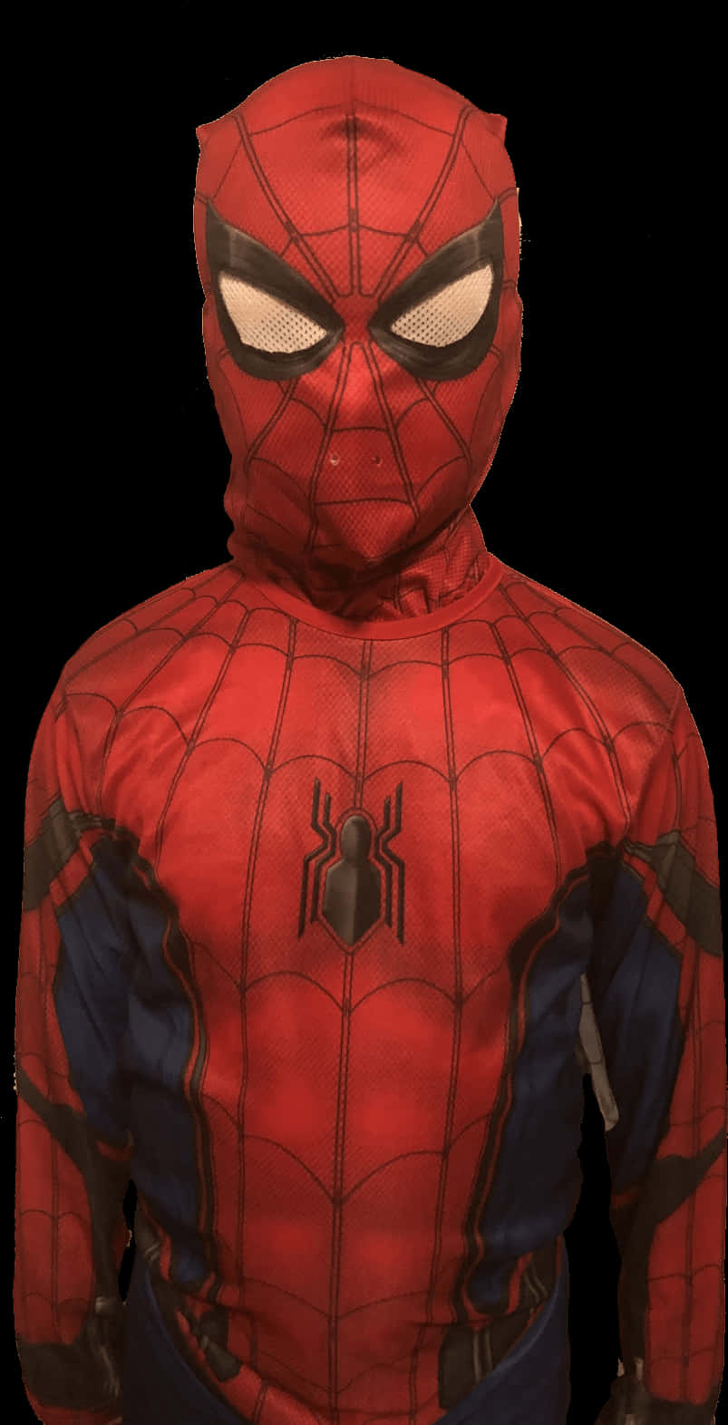 Spiderman Costume Portrait PNG Image