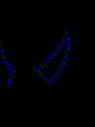 Spiderman Mask Outline PNG Image