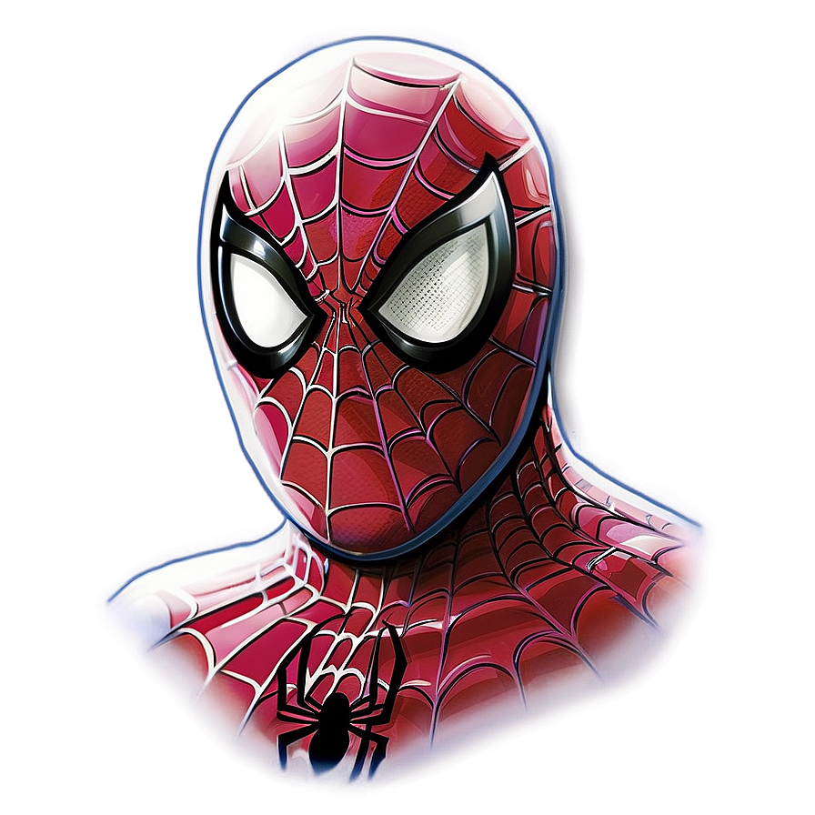 Spiderman Transparent Artwork Png Fhb52 PNG Image