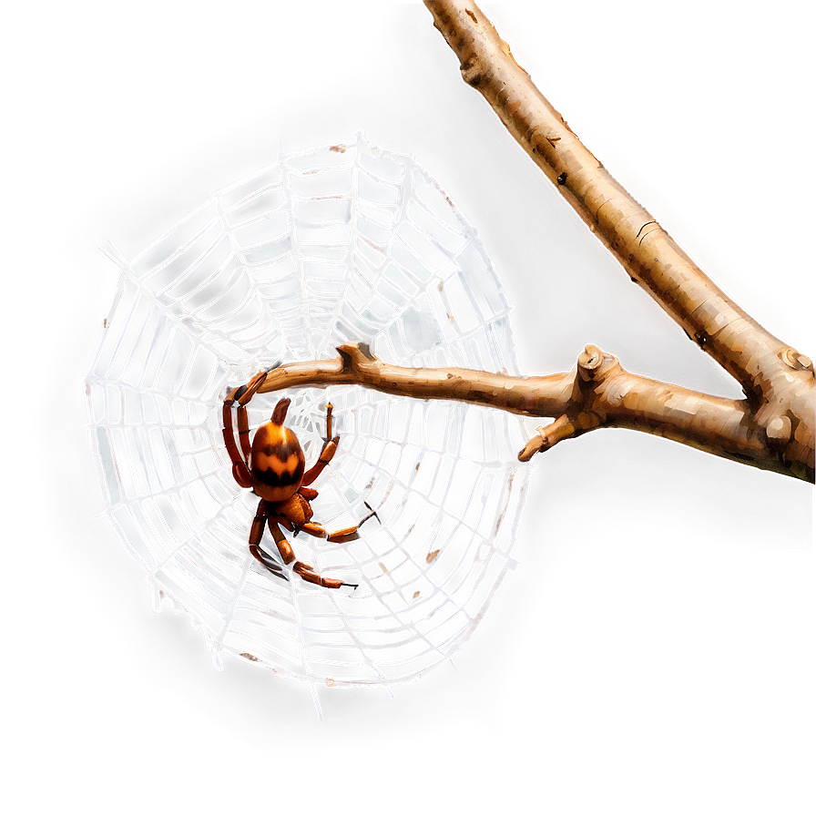 Spideron Web Artwork PNG Image