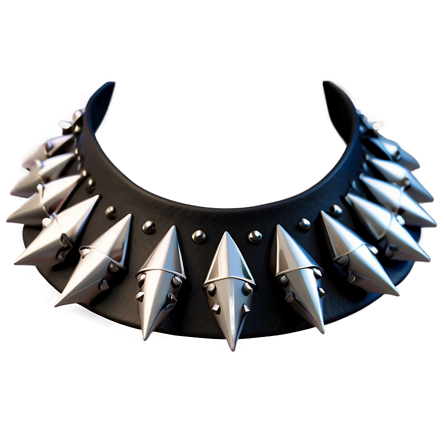 Spiked Choker For Punk Outfits Png 06282024 PNG Image