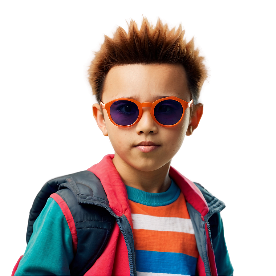 Spiky Hair Boy Png Knn PNG Image