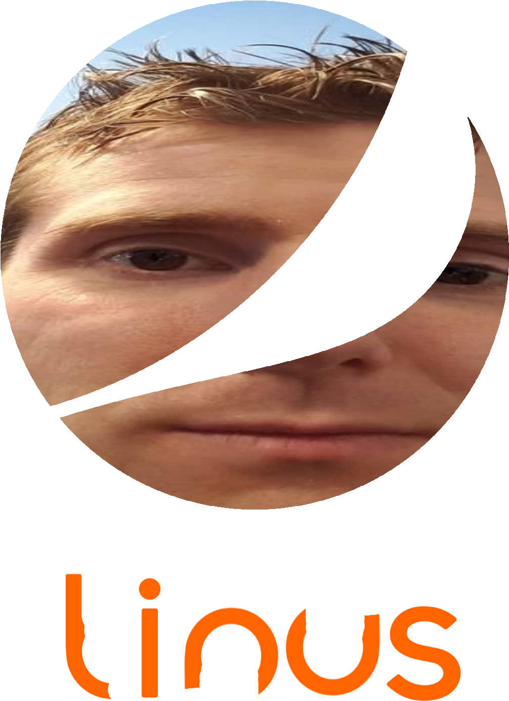 Spiral Cut Linus Portrait PNG Image