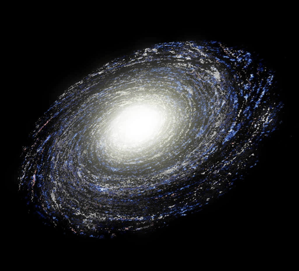 Spiral Galaxy Cosmic View PNG Image