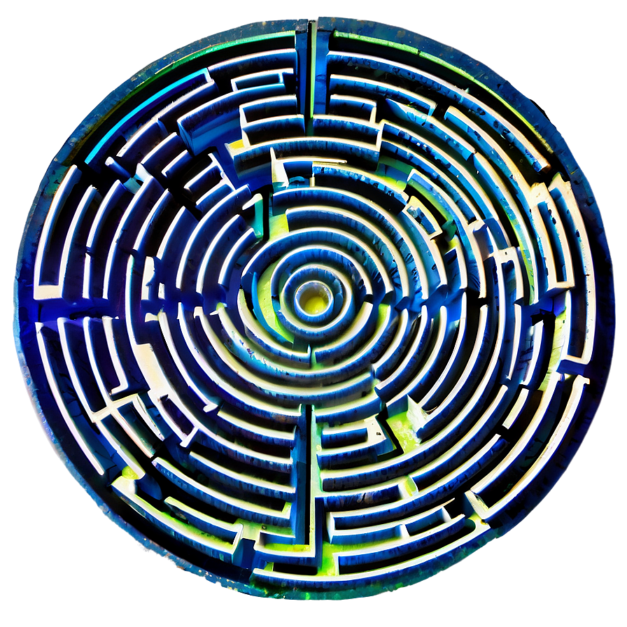 Spiral Labyrinth Maze Png 05232024 PNG Image