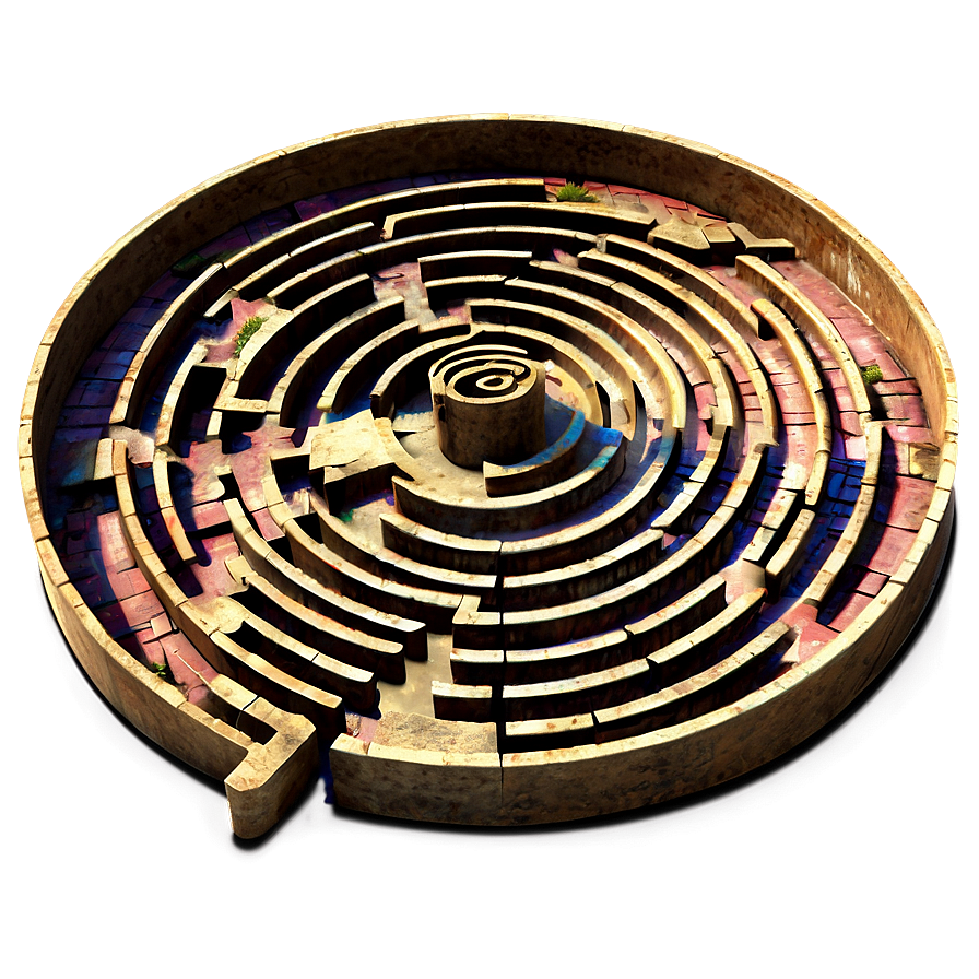 Spiral Labyrinth Maze Png 05232024 PNG Image