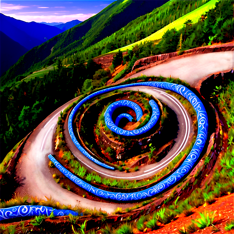 Spiral Mountain Road Png 05232024 PNG Image