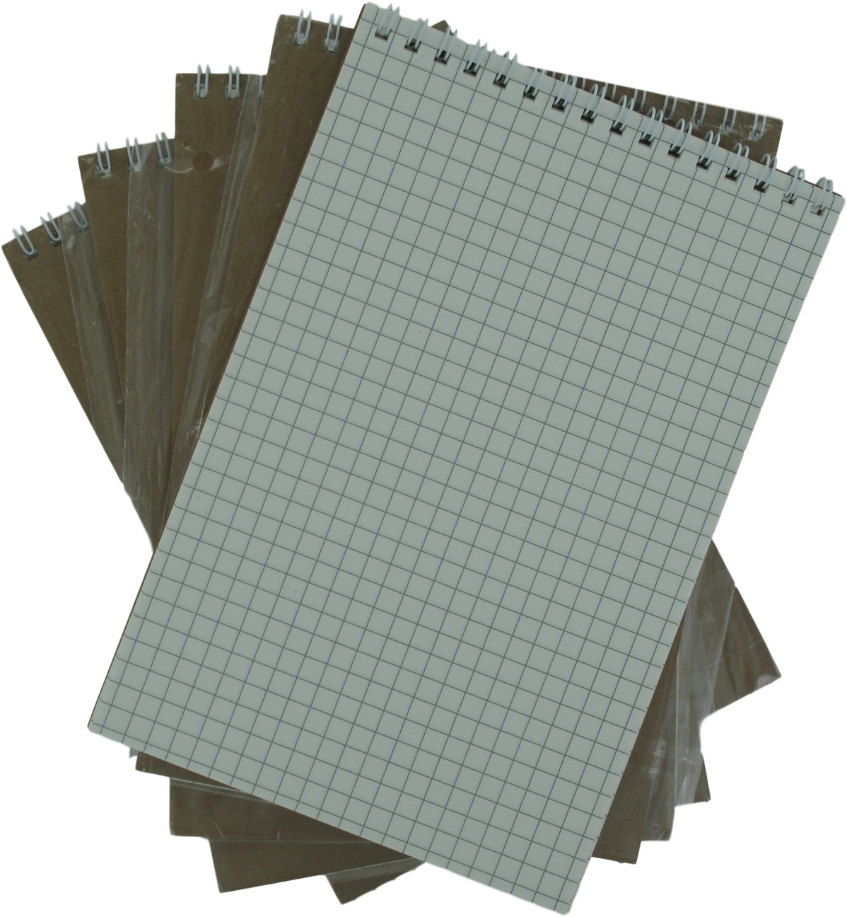 Spiral Notebookon Graph Paper Background PNG Image