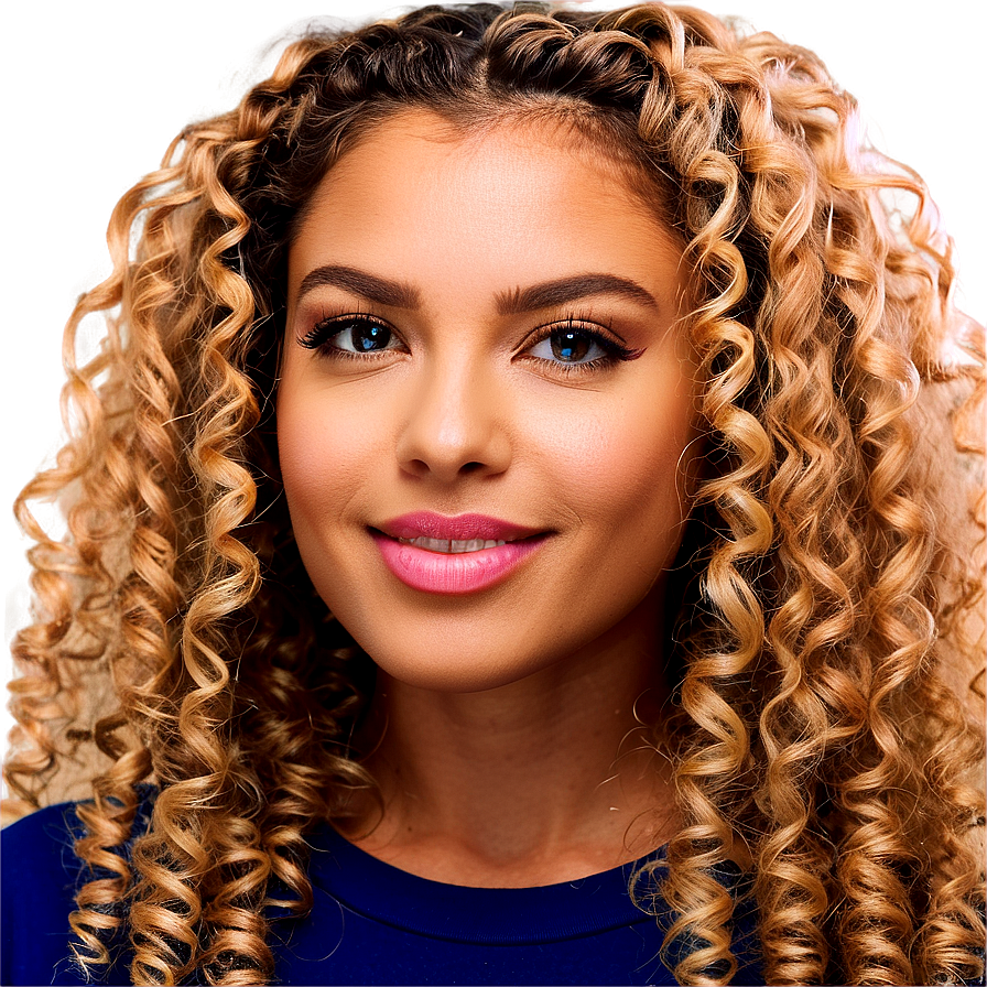 Spiral Perm Hairstyles Png Ieg23 PNG Image