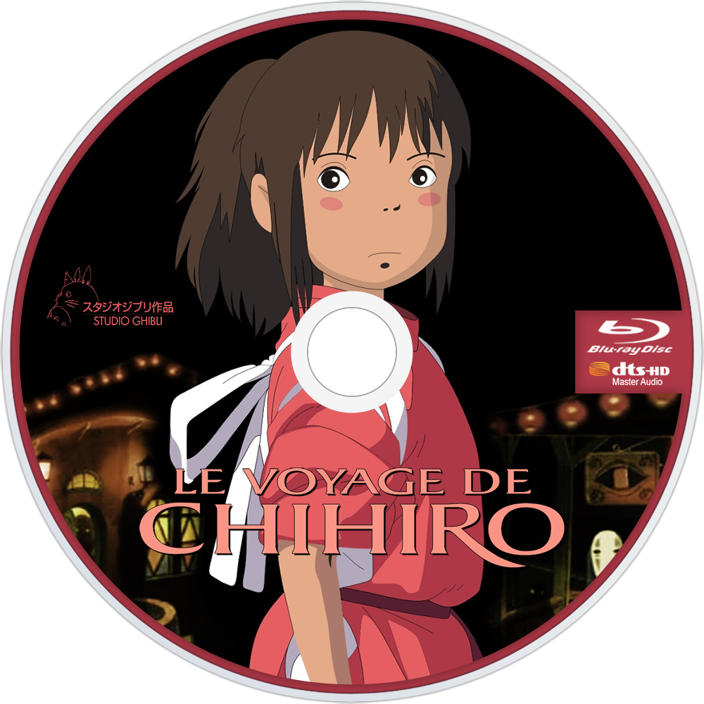 Spirited Away Chihiro French Bluray Cover PNG Image