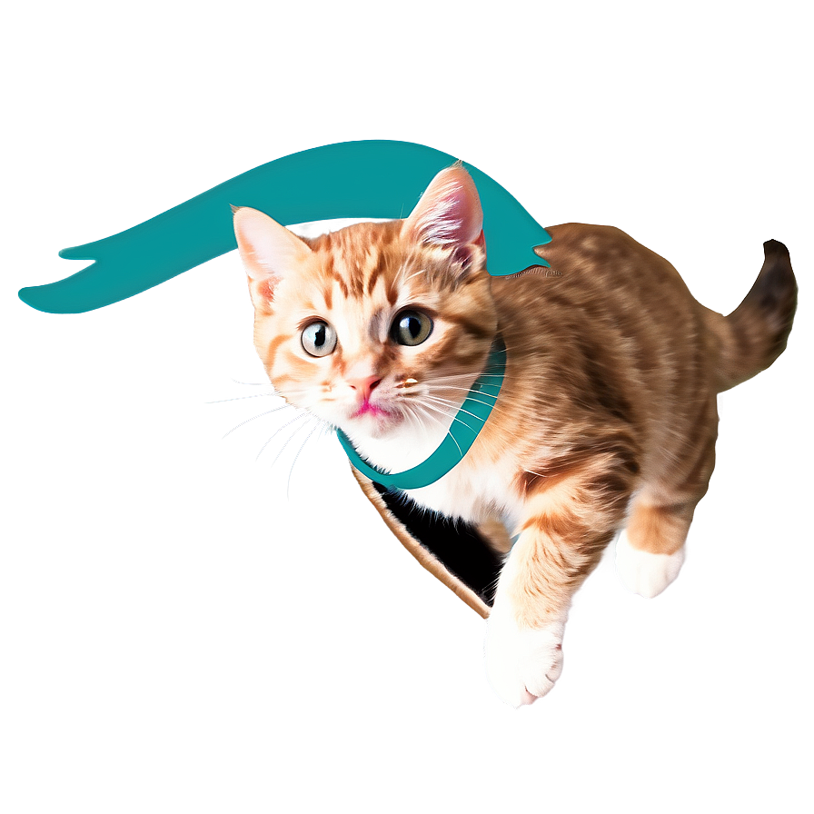 Spirited Kitten Leap Png Qoj PNG Image