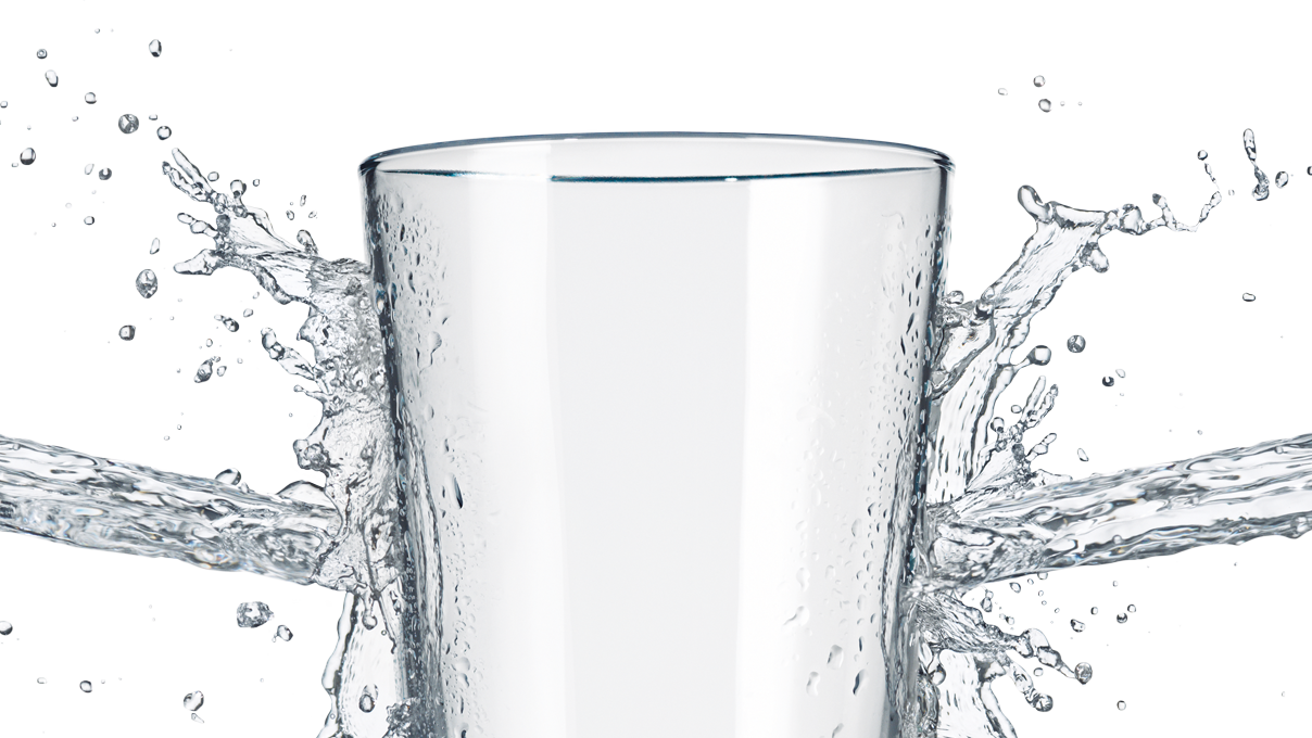 Splashing Water Glass Clear Background PNG Image