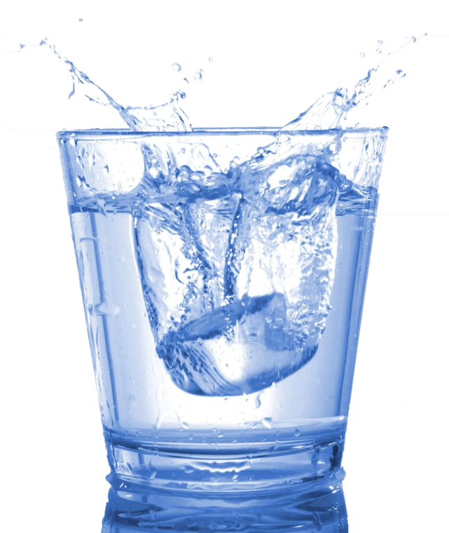 Splashing Water Glass Ice Cubes.png PNG Image