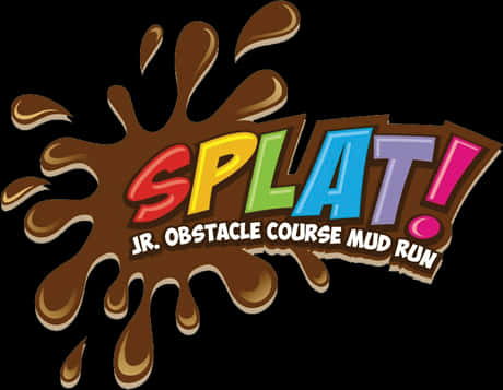 Splat Jr Obstacle Course Mud Run Logo PNG Image