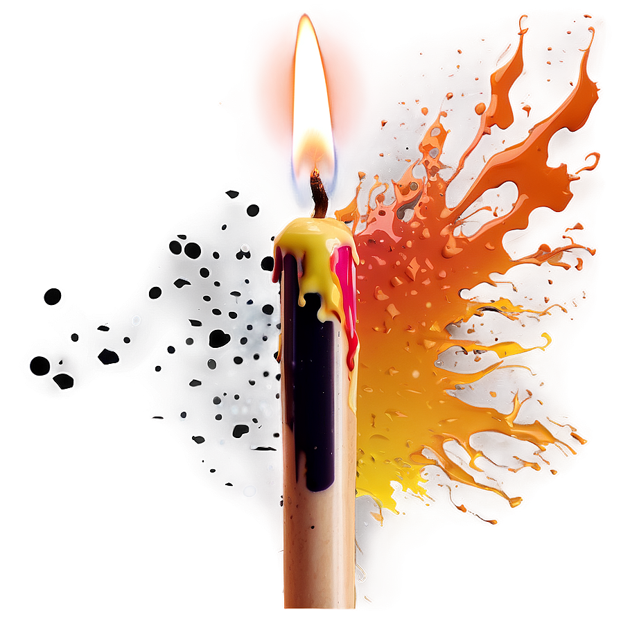 Splatter Candle Flame Png Uux86 PNG Image