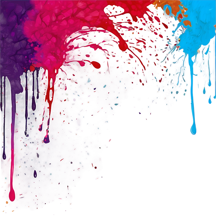 Splatter Paint Party Design Png 32 PNG Image