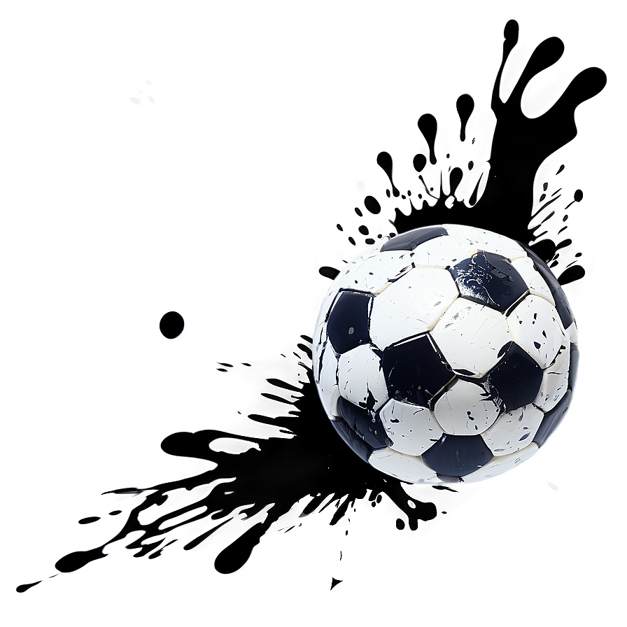 Splatter Soccer Ball Png Enj PNG Image