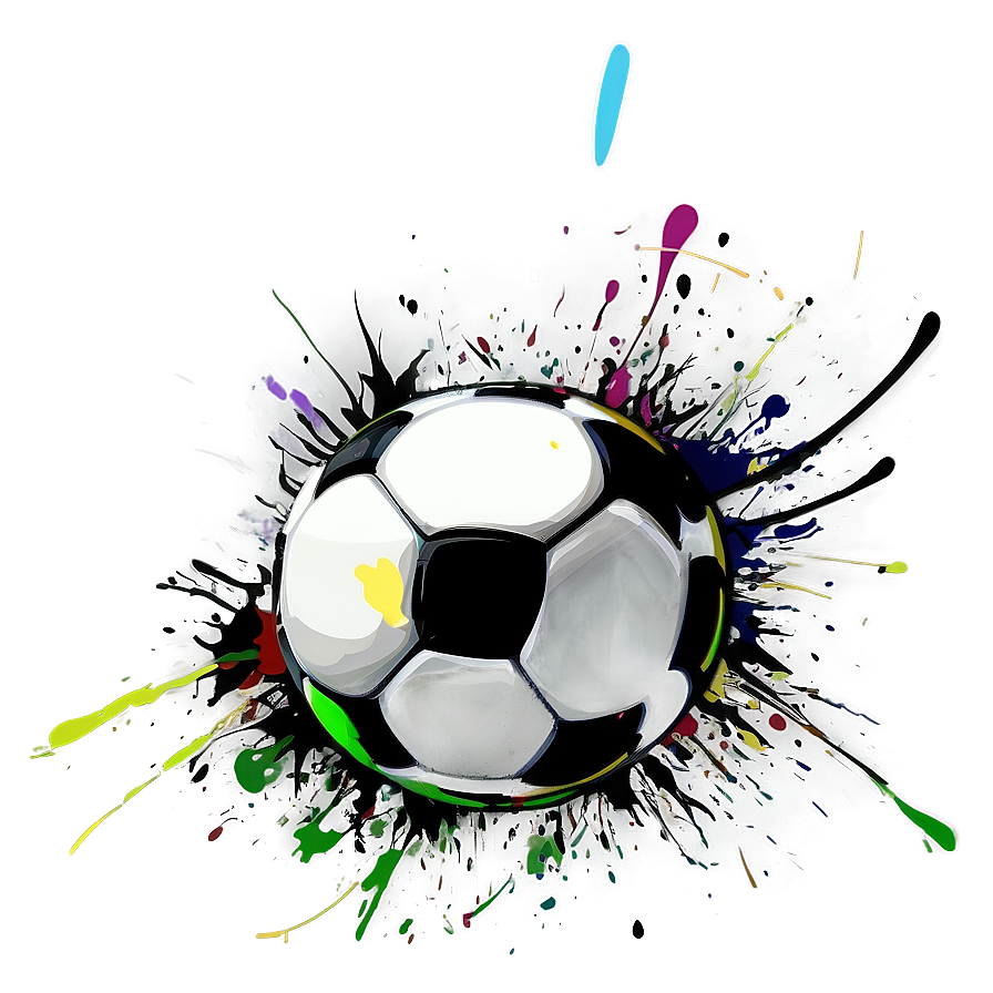 Splatter Soccer Ball Png Mnk27 PNG Image