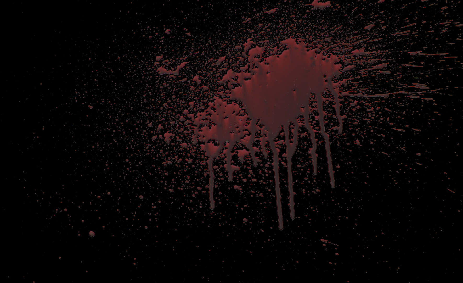 Splattered Bloodon Dark Background.jpg PNG Image