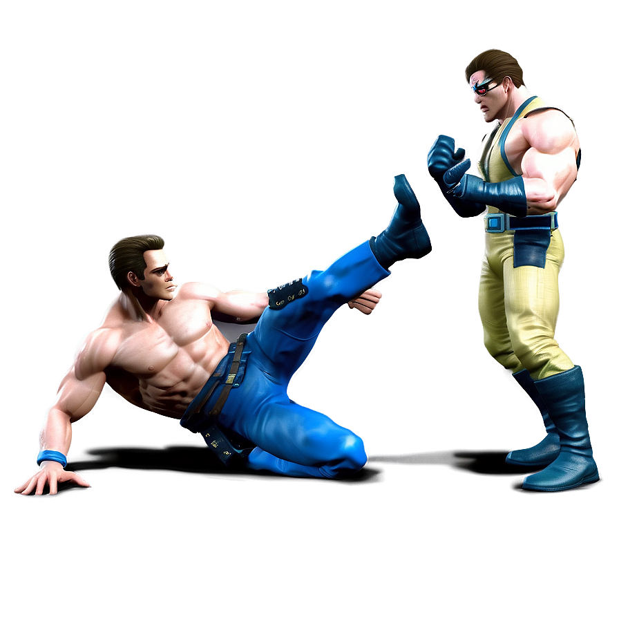 Split Punch Johnny Cage Png 06292024 PNG Image