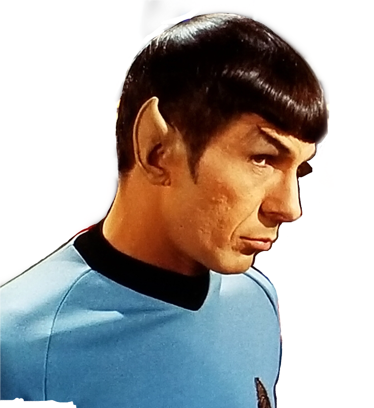 Spock Profile Classic Star Trek PNG Image