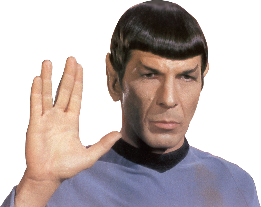 Spock Vulcan Salute PNG Image