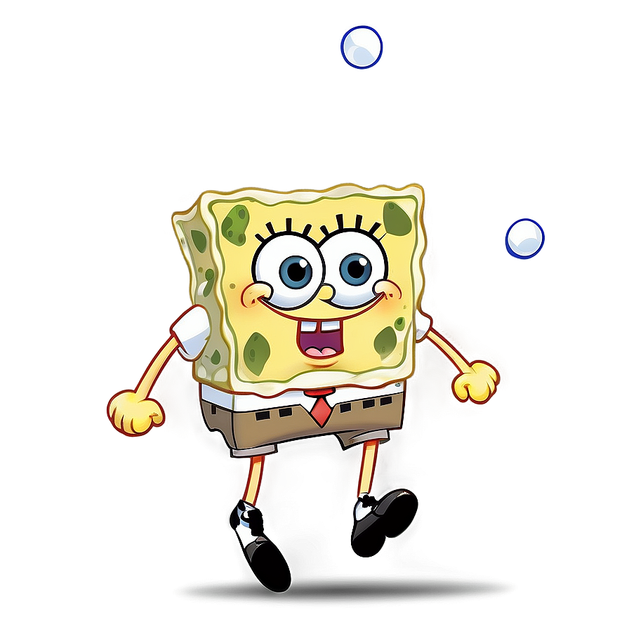 Spongebob Sprinting Png Ivf26 PNG Image