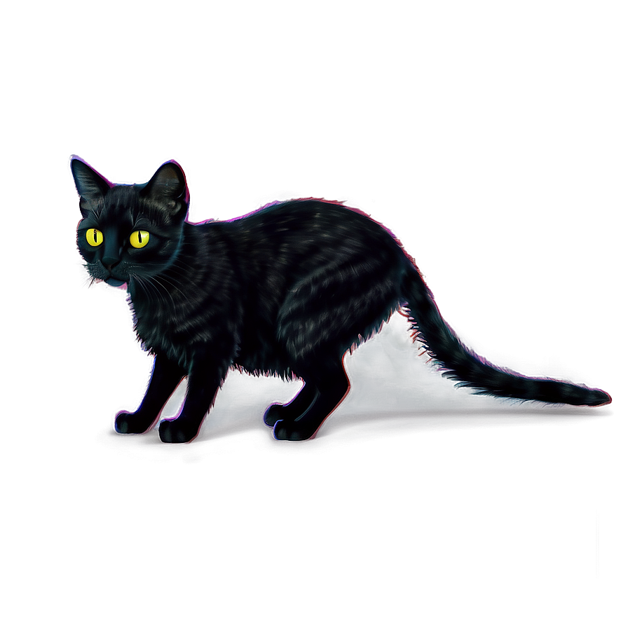 Spooky Black Cat Png Rij4 PNG Image