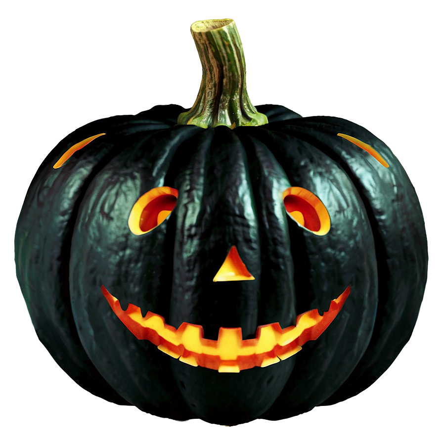 Spooky Black Pumpkin Png 80 PNG Image