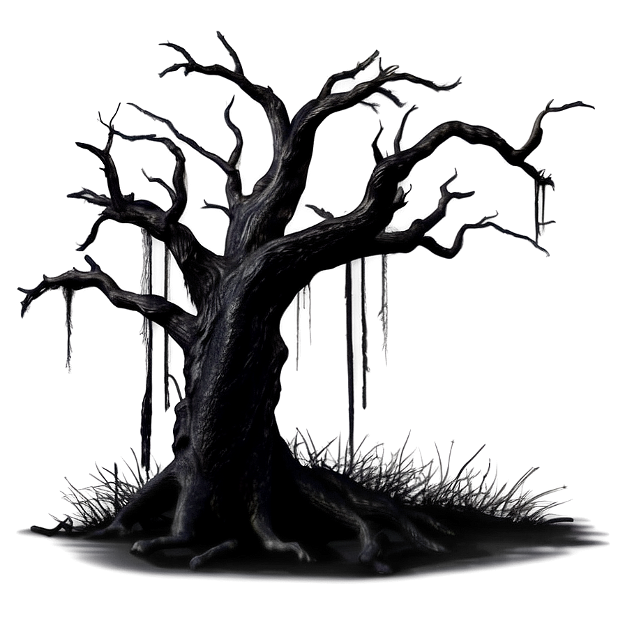 Spooky Black Tree Scene Png Rdo83 PNG Image