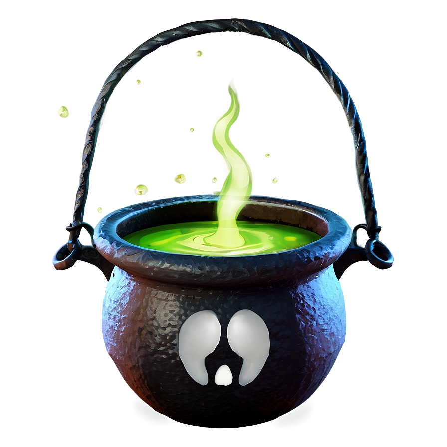 Spooky Brew Cauldron Png Ogk26 PNG Image