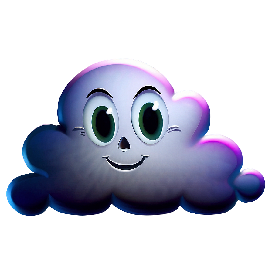 Spooky Cloud Cartoon Png Ugw PNG Image