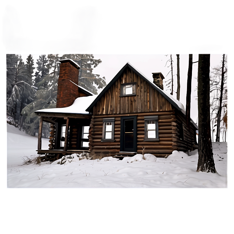 Spooky Haunted Cabin Png Qwm PNG Image