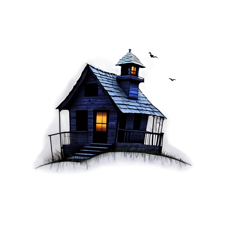 Spooky Haunted House Picture Png Qgs37 PNG Image