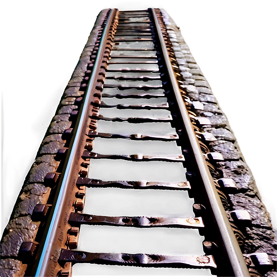 Spooky Nighttime Railroad Tracks Png Ilo PNG Image