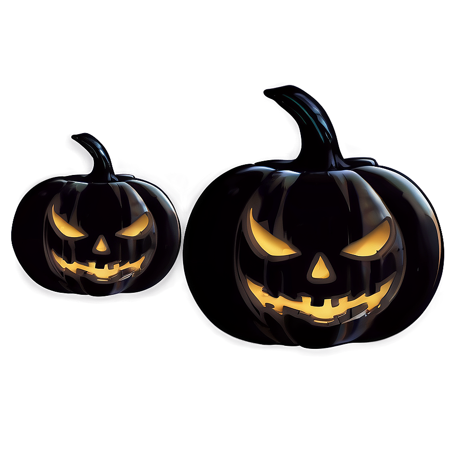 Spooky Pumpkin Face Silhouette Png Hrf16 PNG Image