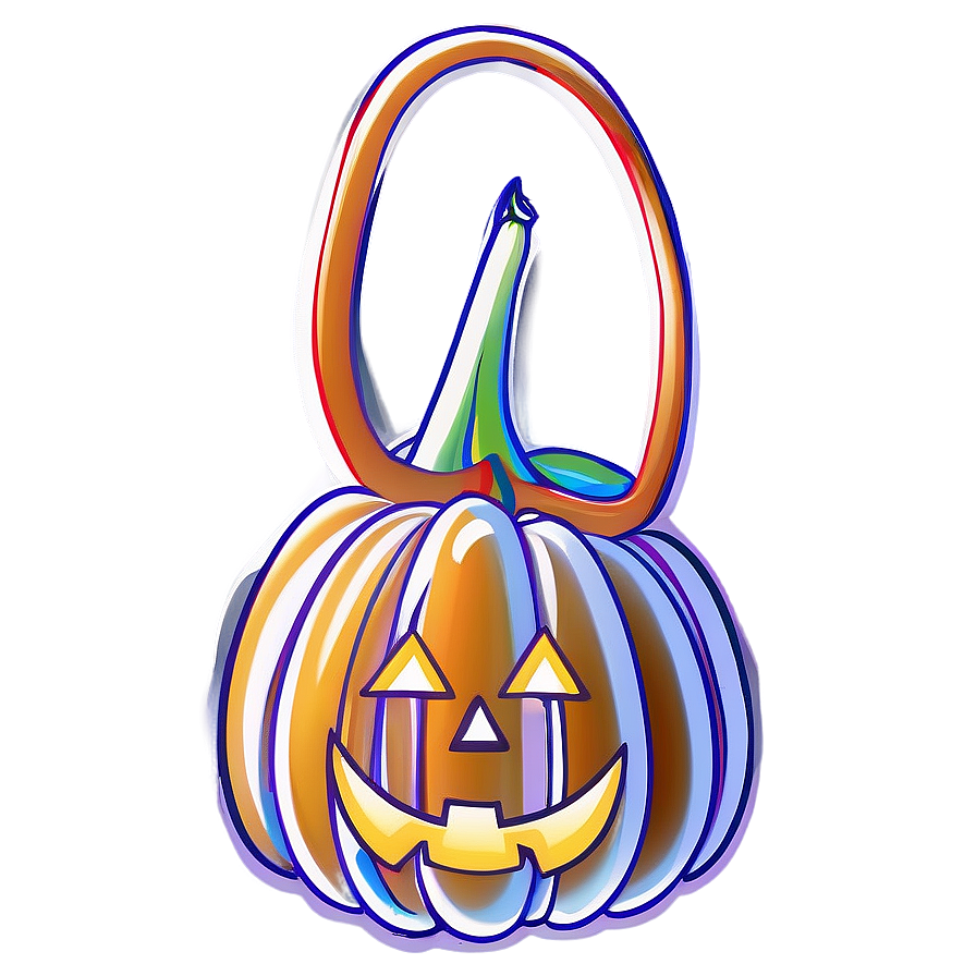 Spooky Pumpkin Outline Theme Png 58 PNG Image