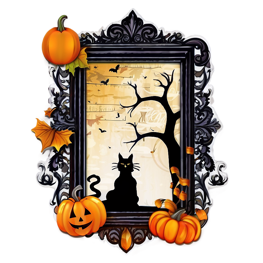 Spooky Season Scrapbook Png Hkm15 PNG Image