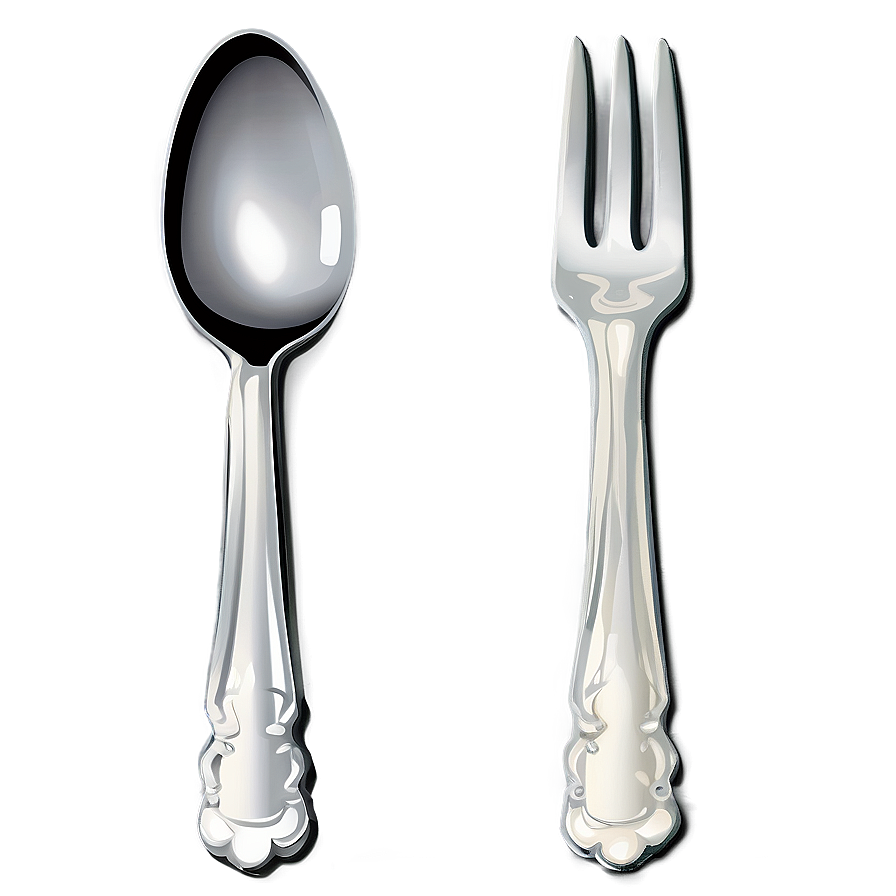 Spoon And Fork Graphic Png Kow81 PNG Image