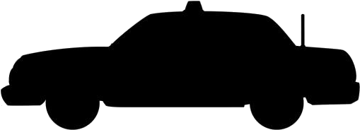 Sports Car Silhouette Profile PNG Image