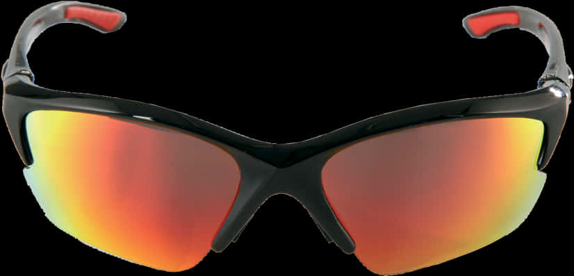 Sporty Sunglasseswith Reflective Lenses PNG Image