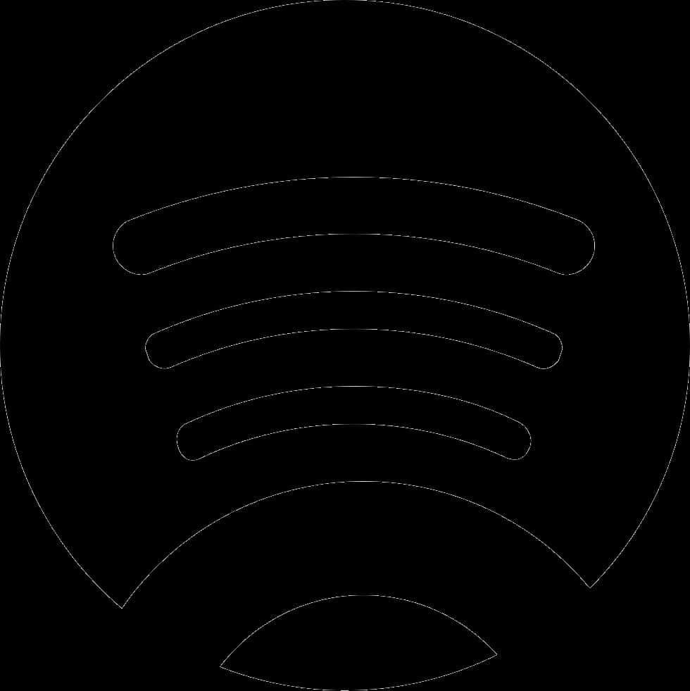 Spotify Logo Black Background PNG Image