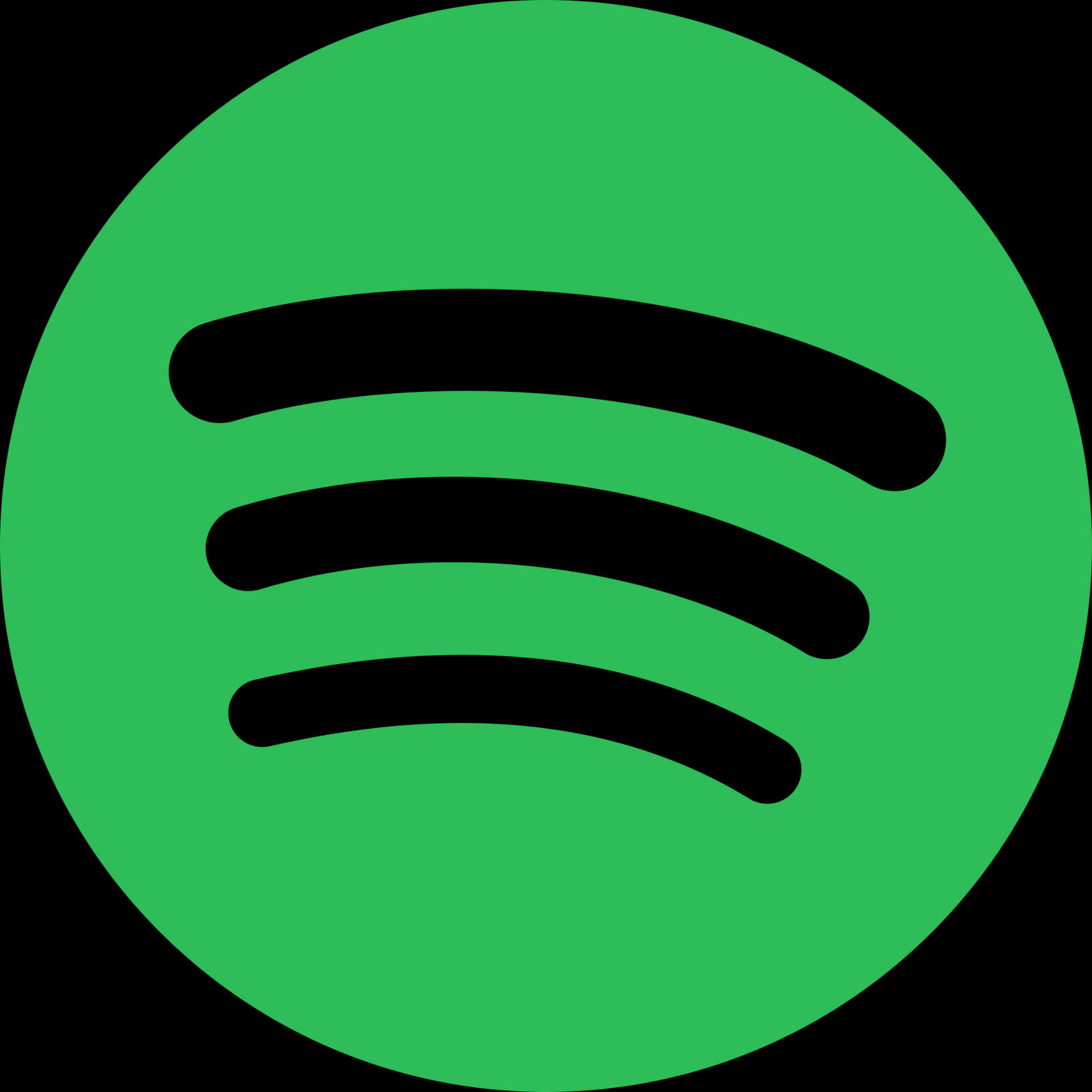 Spotify Logo Green Background PNG Image