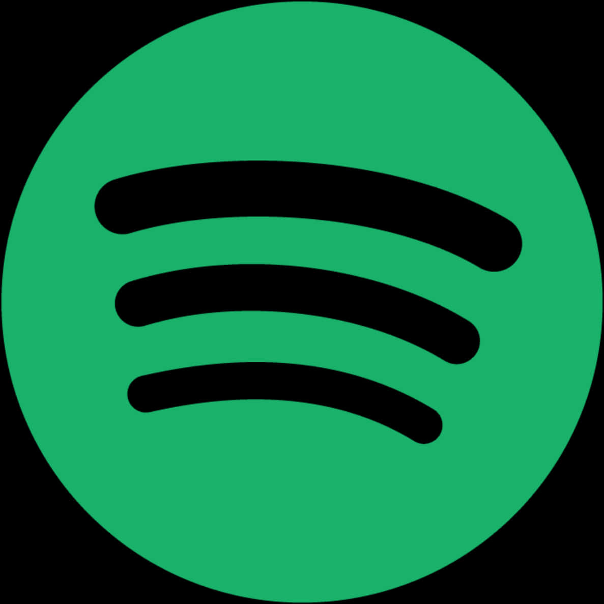 Spotify Logo Green Background PNG Image