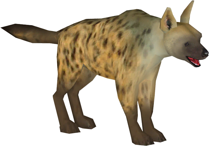 Spotted Hyena Graphic PNG Image