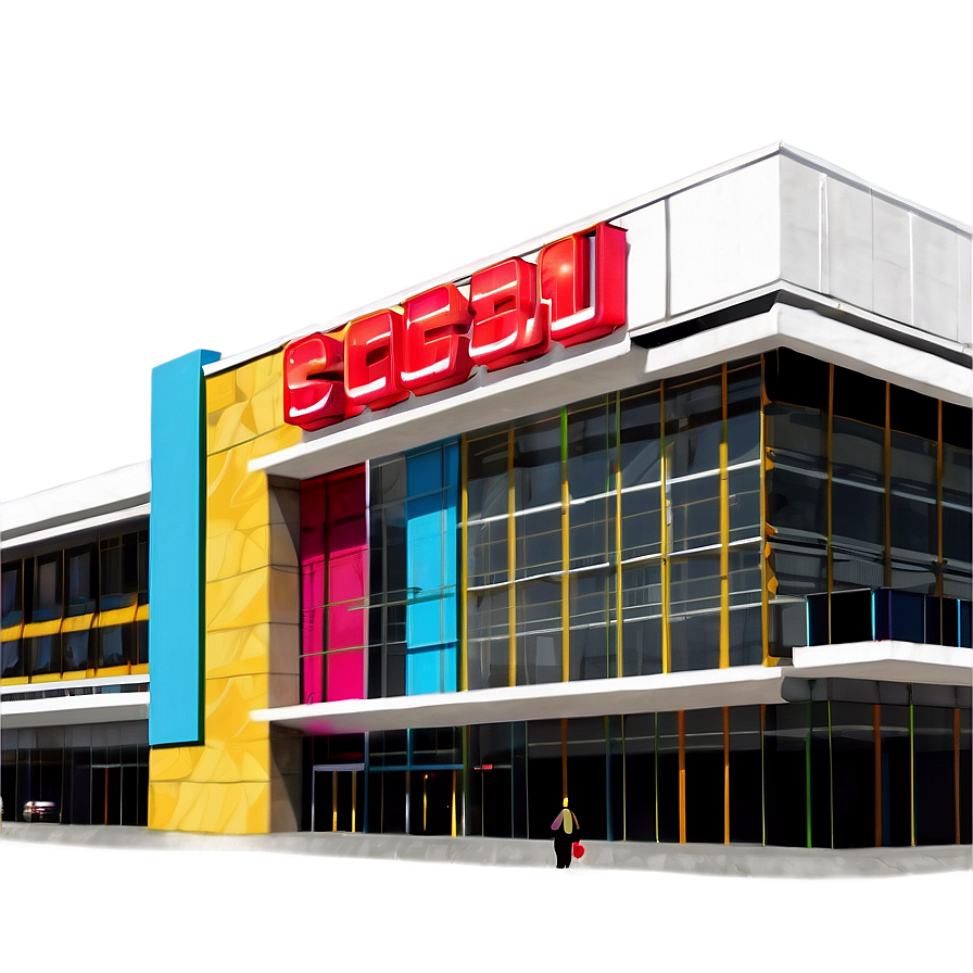 Sprawling Shopping Mall Building Png Jda PNG Image