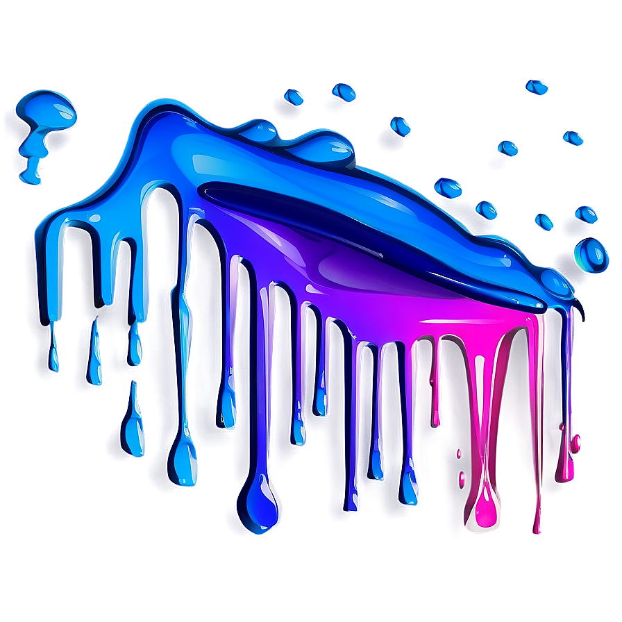 Spray Paint Drip D PNG Image